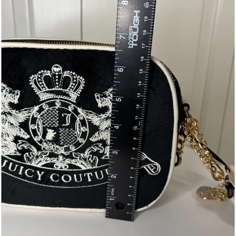 Scottie Dogs Camera Xbody Juicy Couture Crossbody Purse Black and White - NWT - Picture 4 of 16